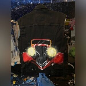 ZZTOP black denim vest